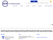 Tablet Screenshot of esopassociation.org